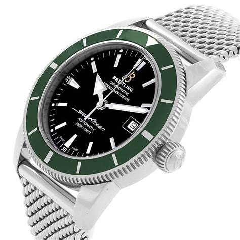 breitling superocean gmt green bezel|breitling superocean chronograph 42.